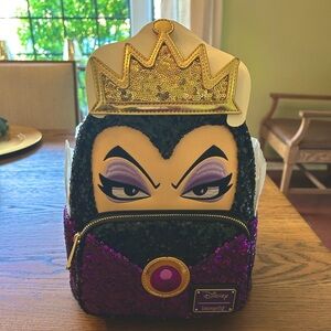 Evil Queen Snow White Sequin Loungefly backpack